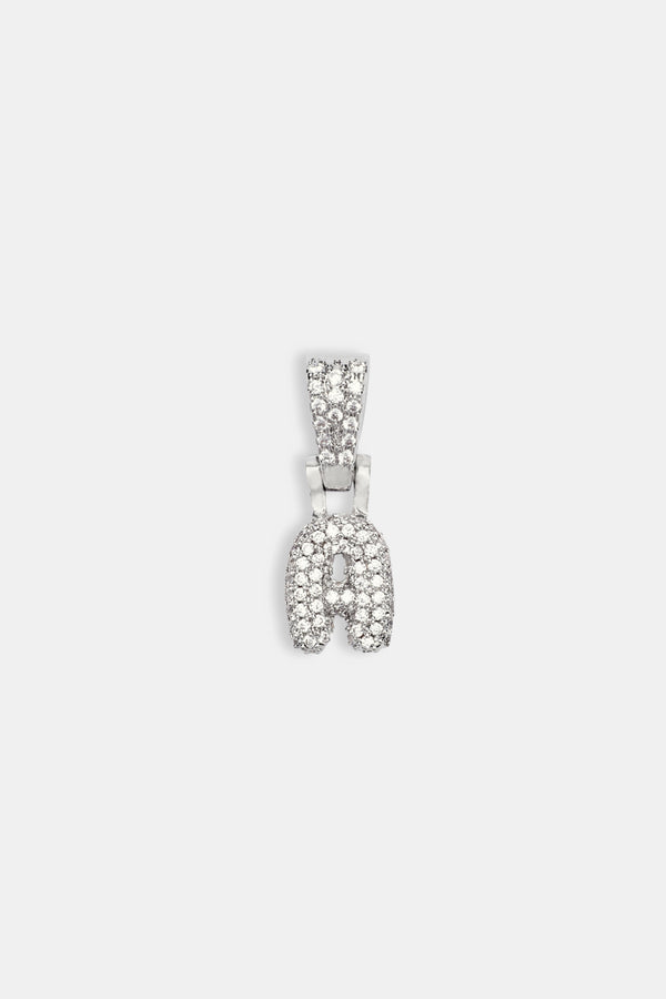 Iced Mini Bubble Pendant - White