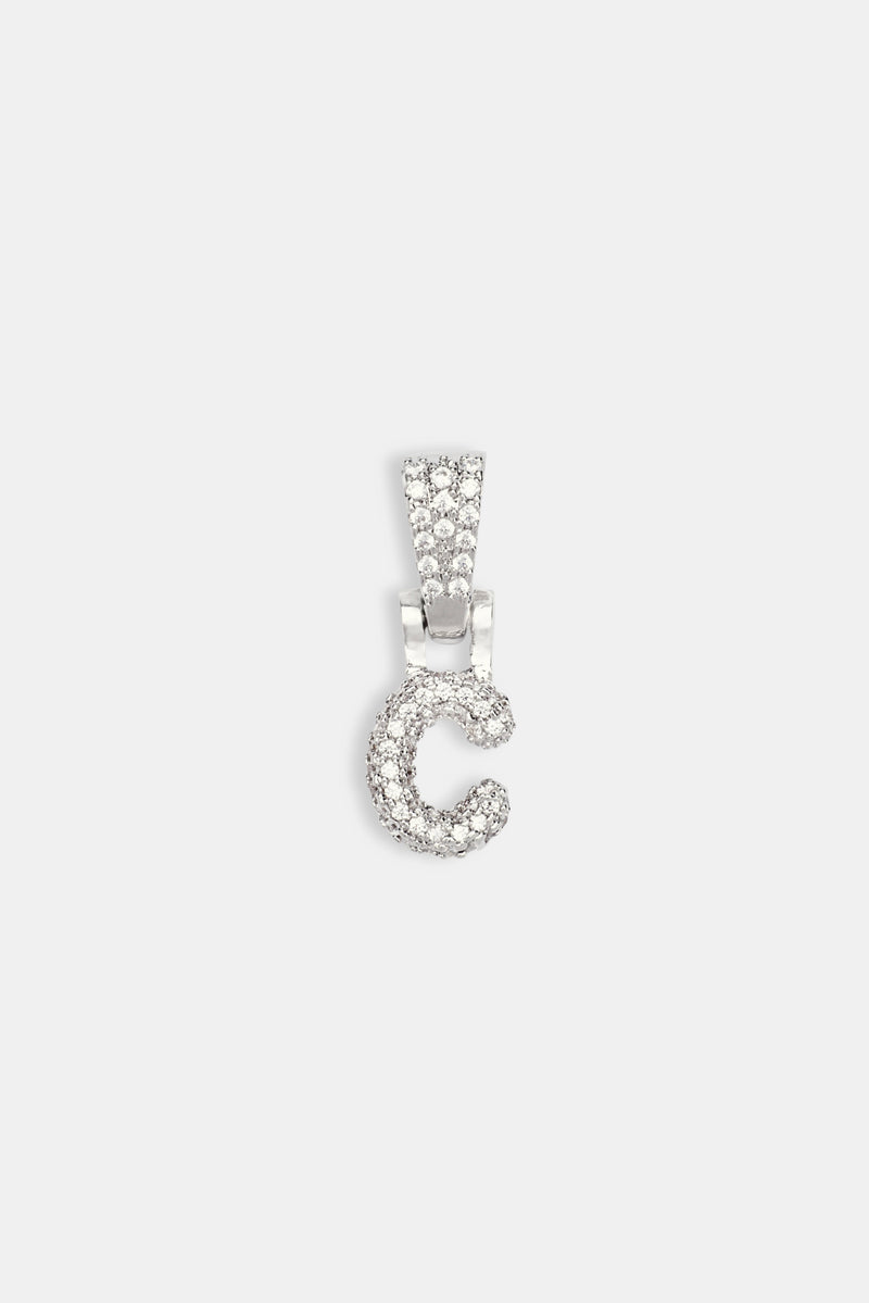 Iced Mini Bubble Pendant - White