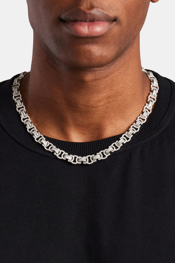 Iced Byzantine Chain - White