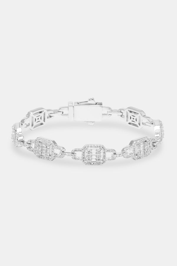 Iced Cluster Link Bracelet