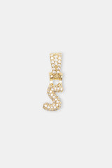 Iced Mini Bubble Pendant - Gold