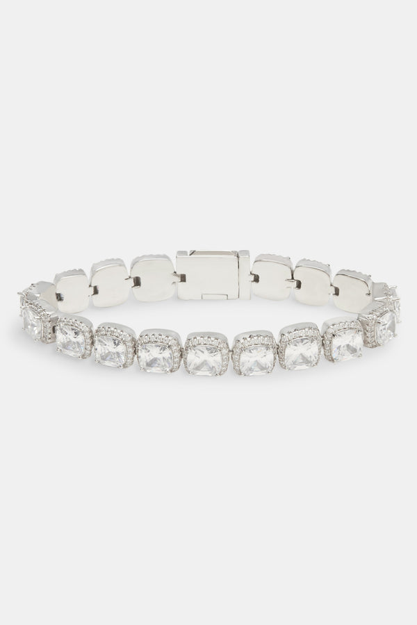 Iced Square Cluster Bracelet