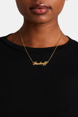 F Off Necklace - Gold