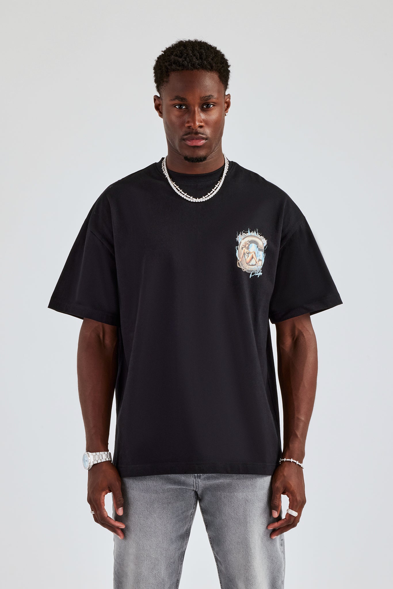 Washed C Graphic Oversized T-Shirt | Mens Tees & Vests | Shop T-Shirts ...