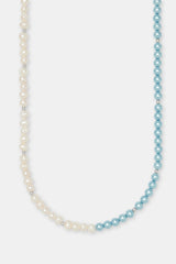 Freshwater Pearl & Blue Pearl Necklace