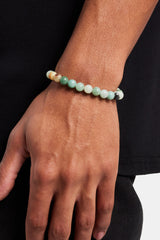 Amazonite Bead Bracelet - White