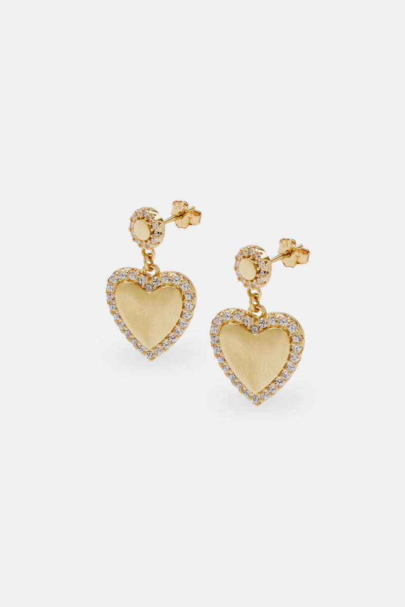 Heart Drop Earrings