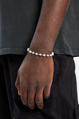 Freshwater Pearl & Ice Ball Bracelet