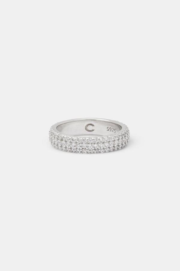 Iced Pave Band Ring - 5mm