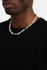 Mixed Colour Bead & Ice Freshwater Pearl Necklace