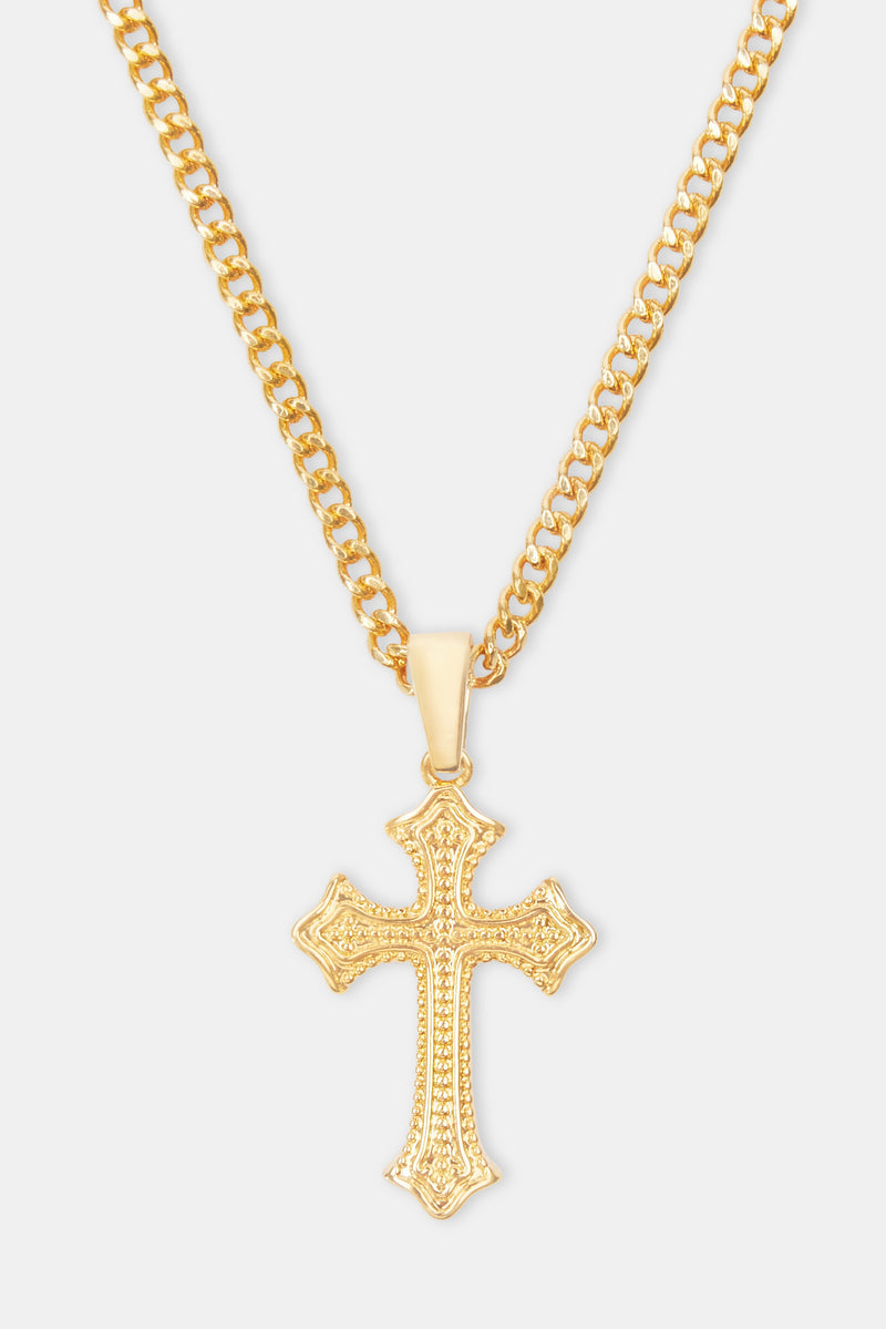 Women's Polished Cross Necklace