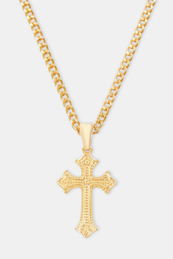 Women's Polished Cross Necklace