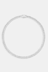 5mm Iced Prong Cuban Chain Choker