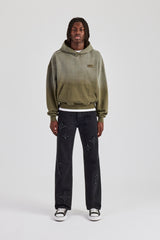 Washed Boxy Hoodie - Khaki