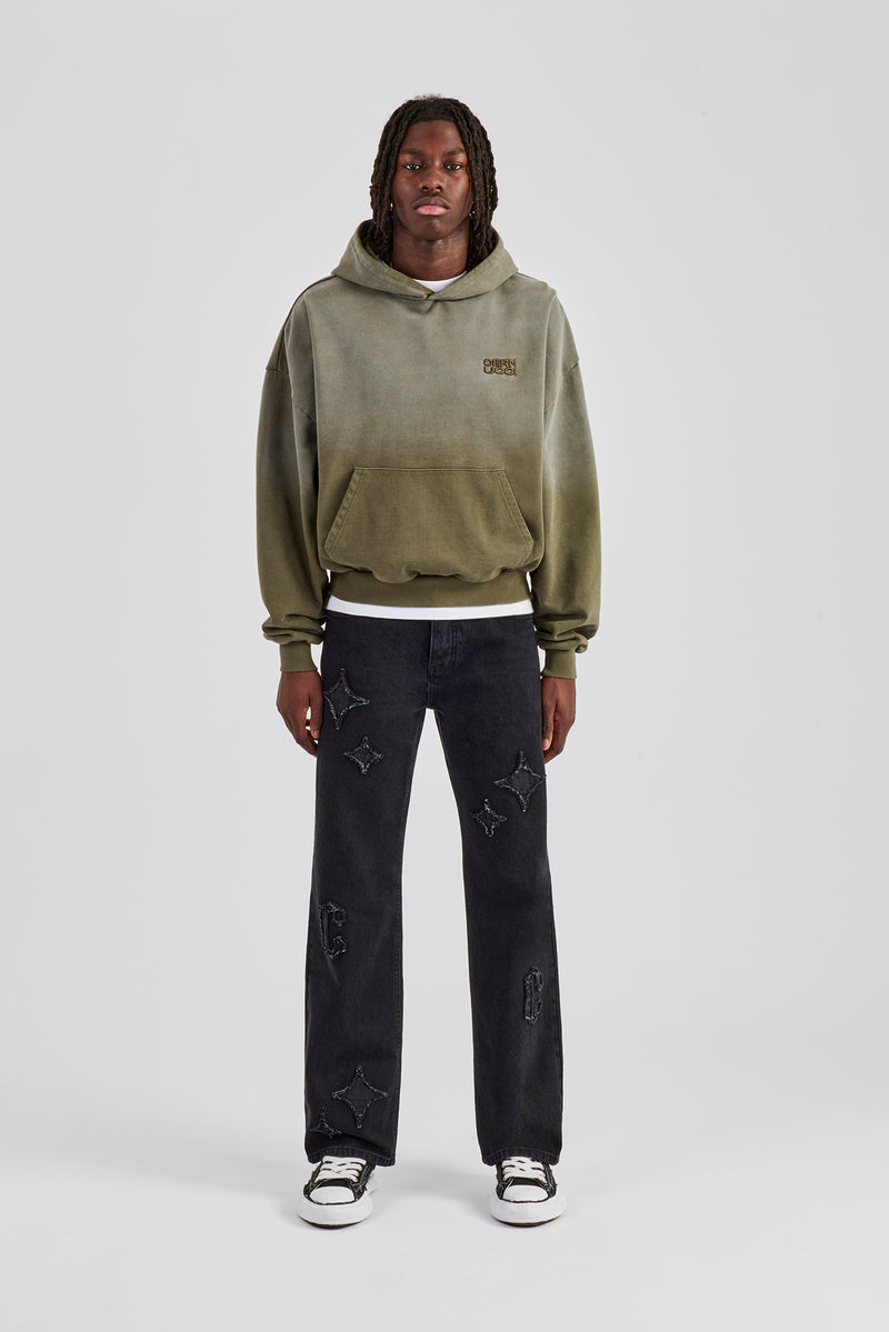 Washed Boxy Hoodie - Khaki