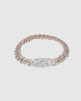 10mm Diamond Prong Link Bracelet - 2 Tone - Cernucci