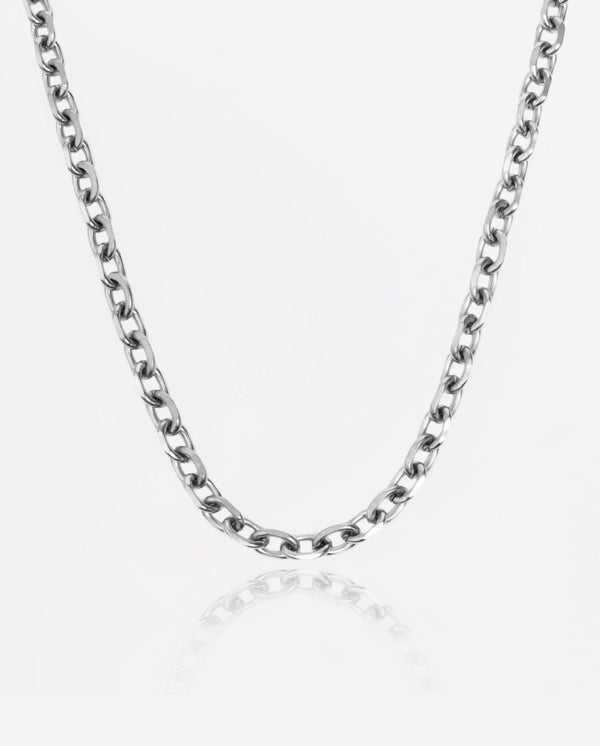 10mm Hermes Link Chain - White Gold - Cernucci