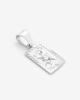 23mm Embossed Textured Tiger Pendant