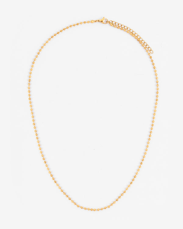 2.5mm Bead Chain - Gold