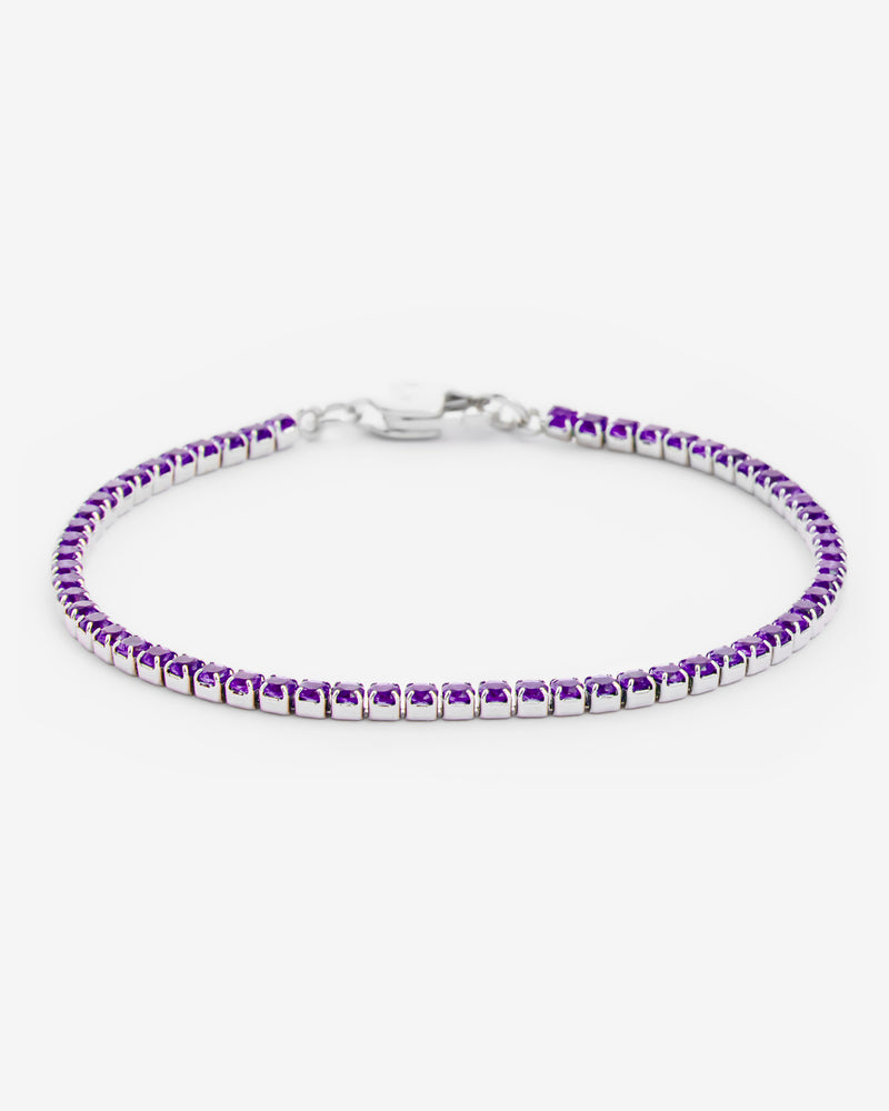 2.5mm Micro Tennis Bracelet - Lavender