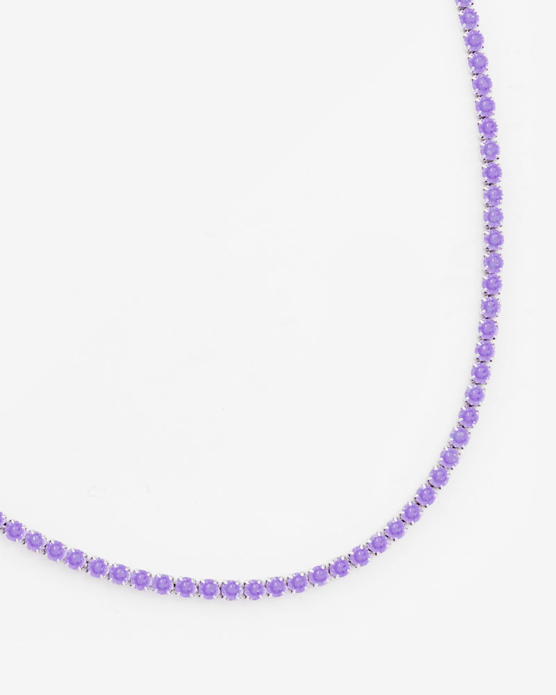 2.5mm Micro Tennis Chain - Lavender