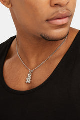 3mm Cernucci Bear Cuban Chain Necklace