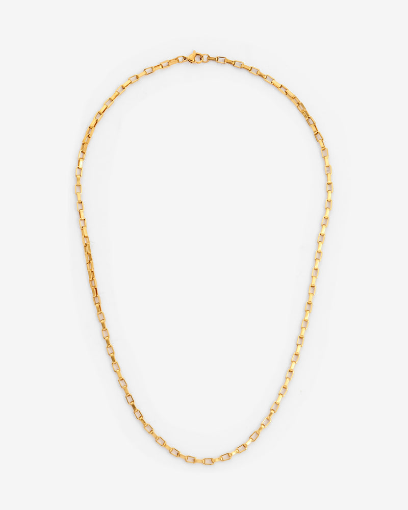 3mm Edge Chain - Gold