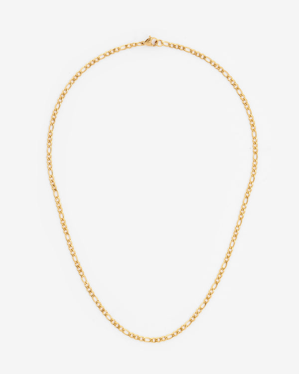 3mm Figaro Chain - Gold