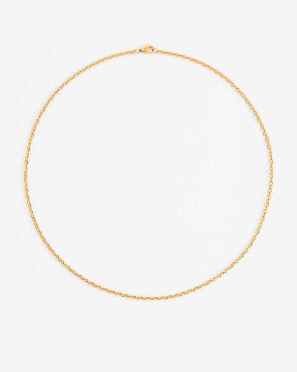 3mm Hermes Link Chain - Gold