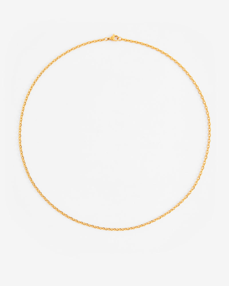 3mm Hermes Link Chain - Gold