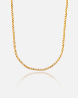 3mm Pearl Link Chain - Gold - Cernucci