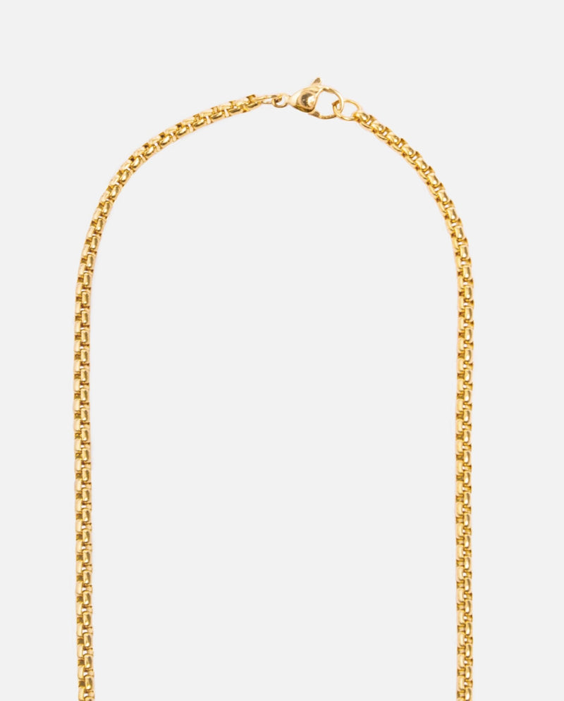 3mm Pearl Link Chain - Gold - Cernucci