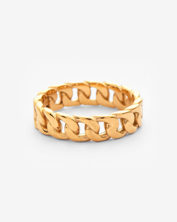 Micro Cuban Ring - Gold