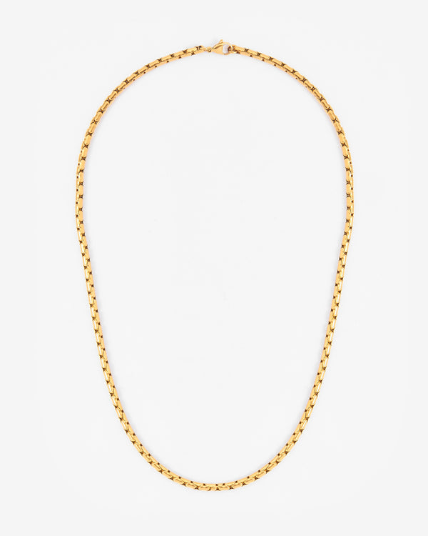 5mm Box Link Chain - Gold