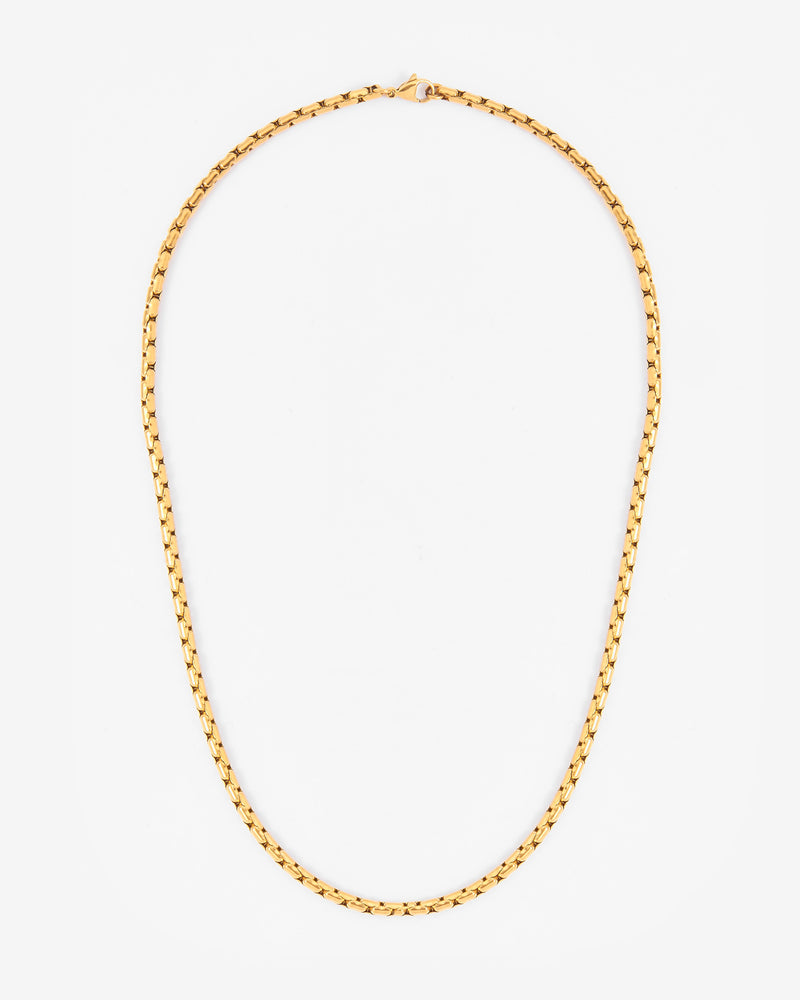 5mm Box Link Chain - Gold