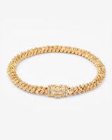 5mm Iced Prong Bracelet - Gold