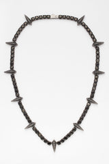 5mm Pave Spike Tennis Chain - Black