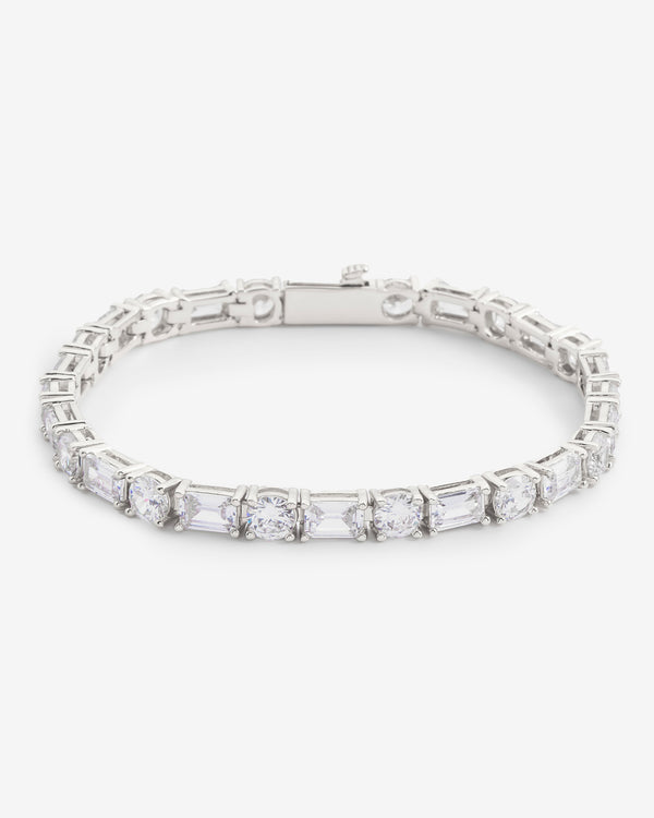 5mm Round & Rectangular Tennis Bracelet