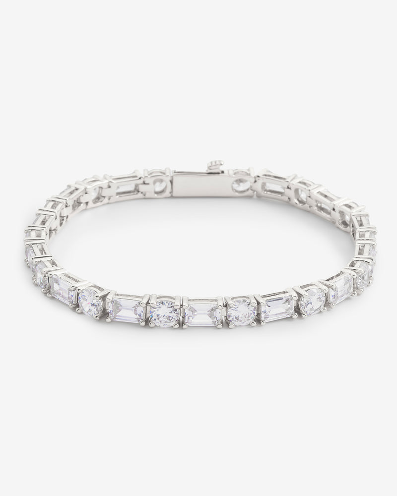 5mm Round & Rectangular Tennis Bracelet