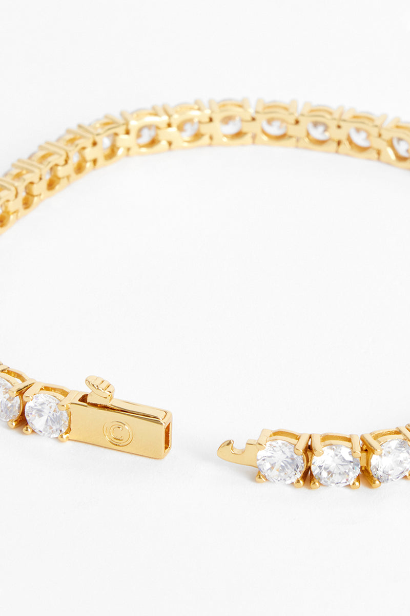 5mm Tennis Bracelet - Gold