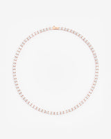 5mm Tennis Chain - Rose Gold