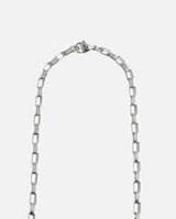 5mm Long Box Chain - White Gold - Cernucci