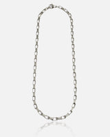 5mm Long Box Chain - White Gold - Cernucci