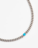 6mm Blue Stone Cuban Chain