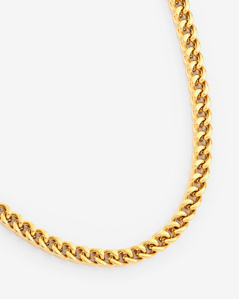 6mm Franco Adjustable Chain - Gold