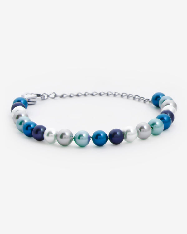 6mm Pearl Bracelet - Blue Multi