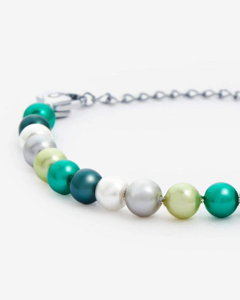 6mm Pearl Bracelet - Green Multi