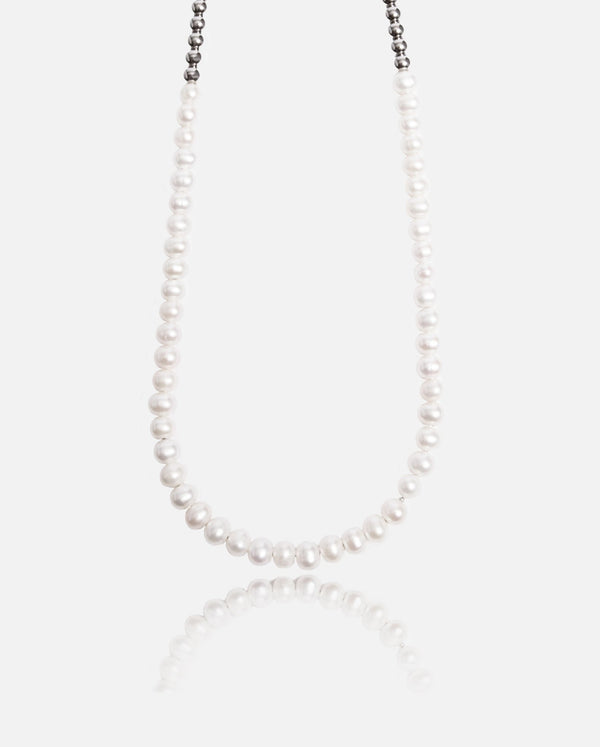 6mm Pearl & Ball Necklace - Cernucci