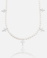 6mm Pearl Cross Necklace