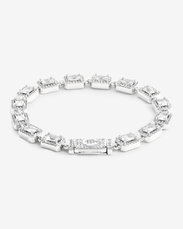 8mm Centre Baguette Bracelet